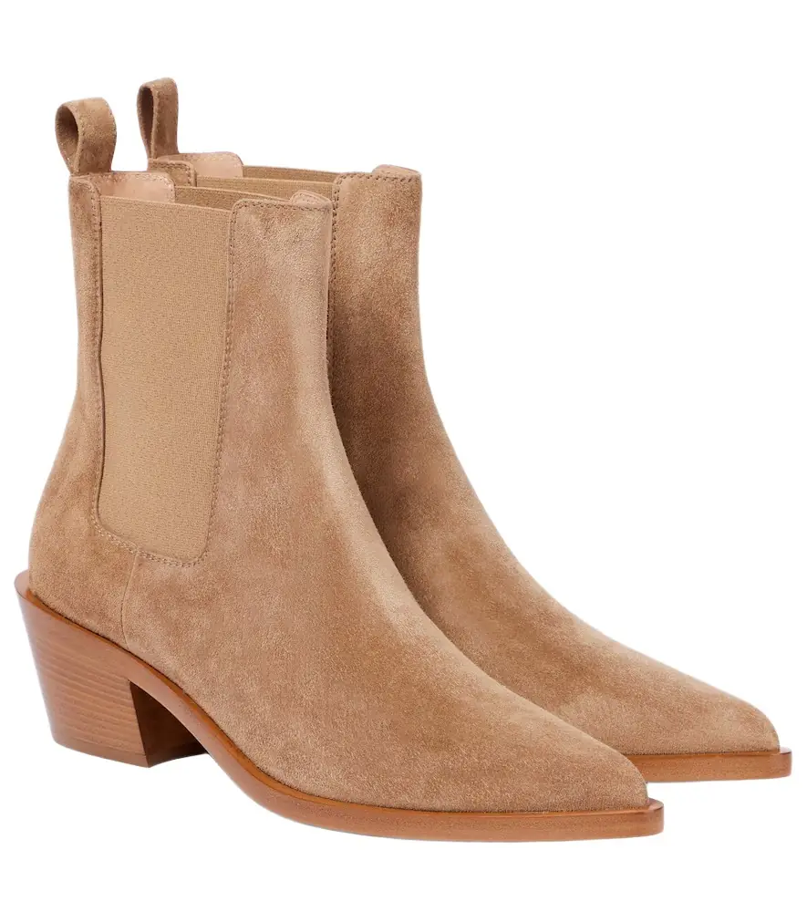 Gianvito Rossi Wylie 45 suede ankle boots