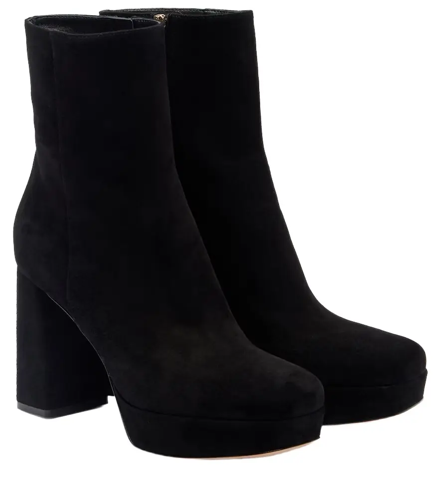 Gianvito Rossi Daisen 95 suede platform ankle boots