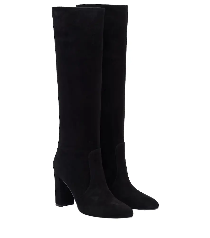 Gianvito Rossi Glen 85 suede knee-high boots