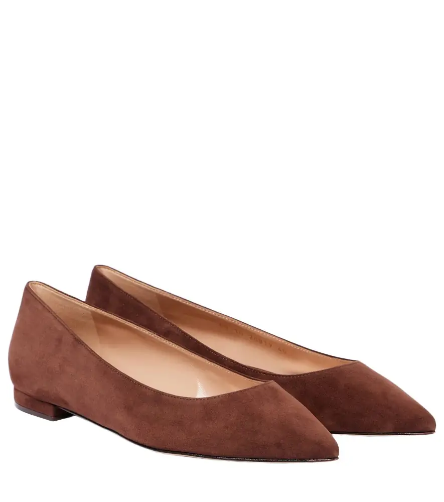 Gianvito Rossi Gianvito suede ballet flats