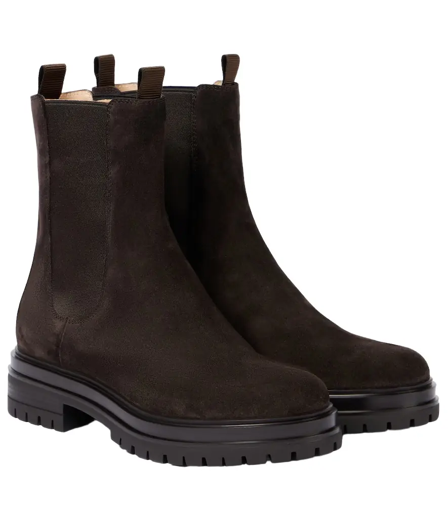 Gianvito Rossi Chester suede Chelsea boots