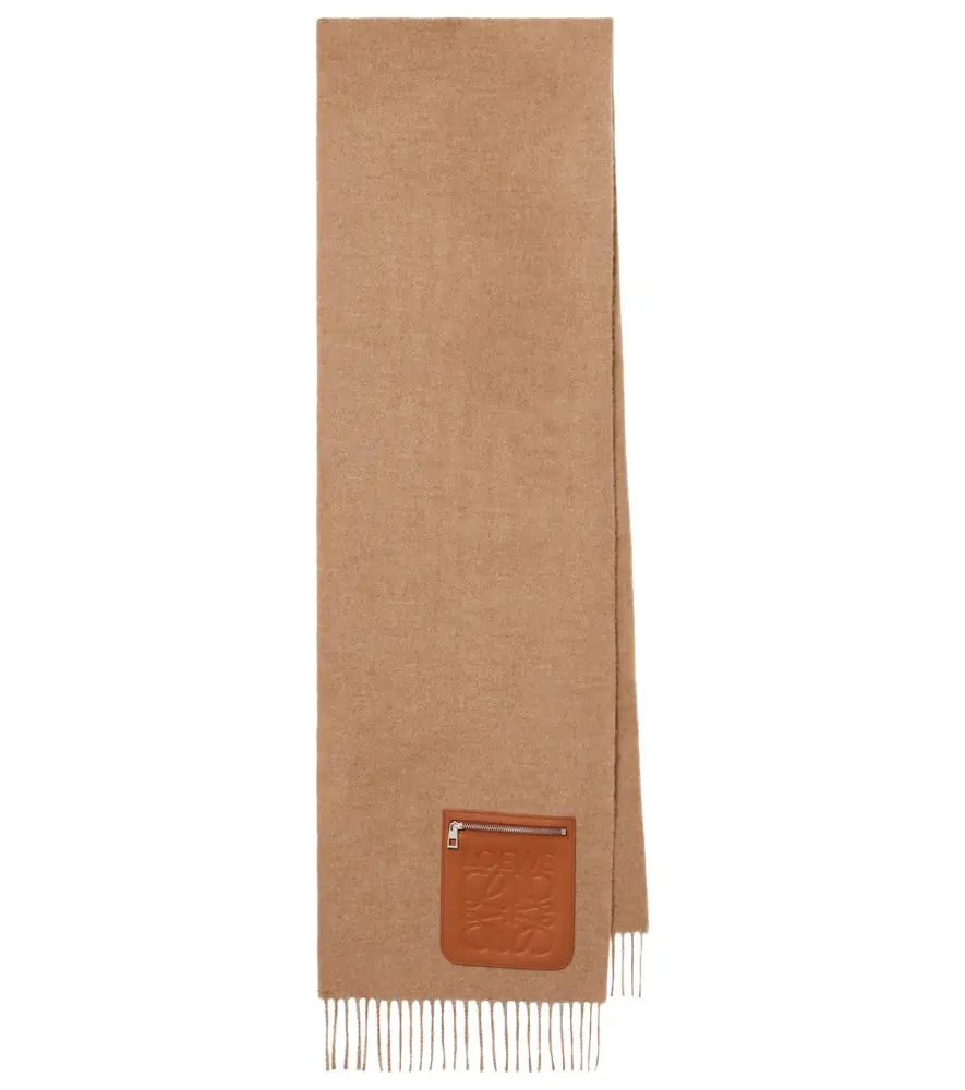 Loewe Anagram wool and cashmere scarf