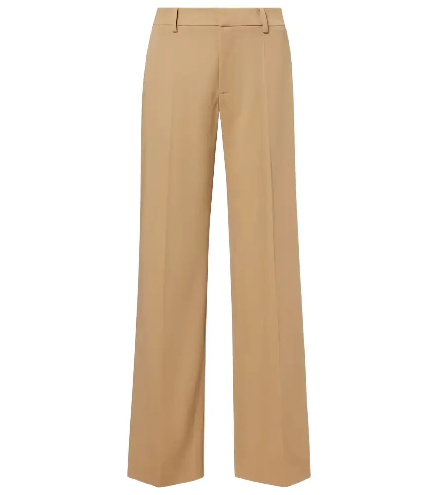 Ralph Lauren Collection Corrine low-rise wool wide-leg pants