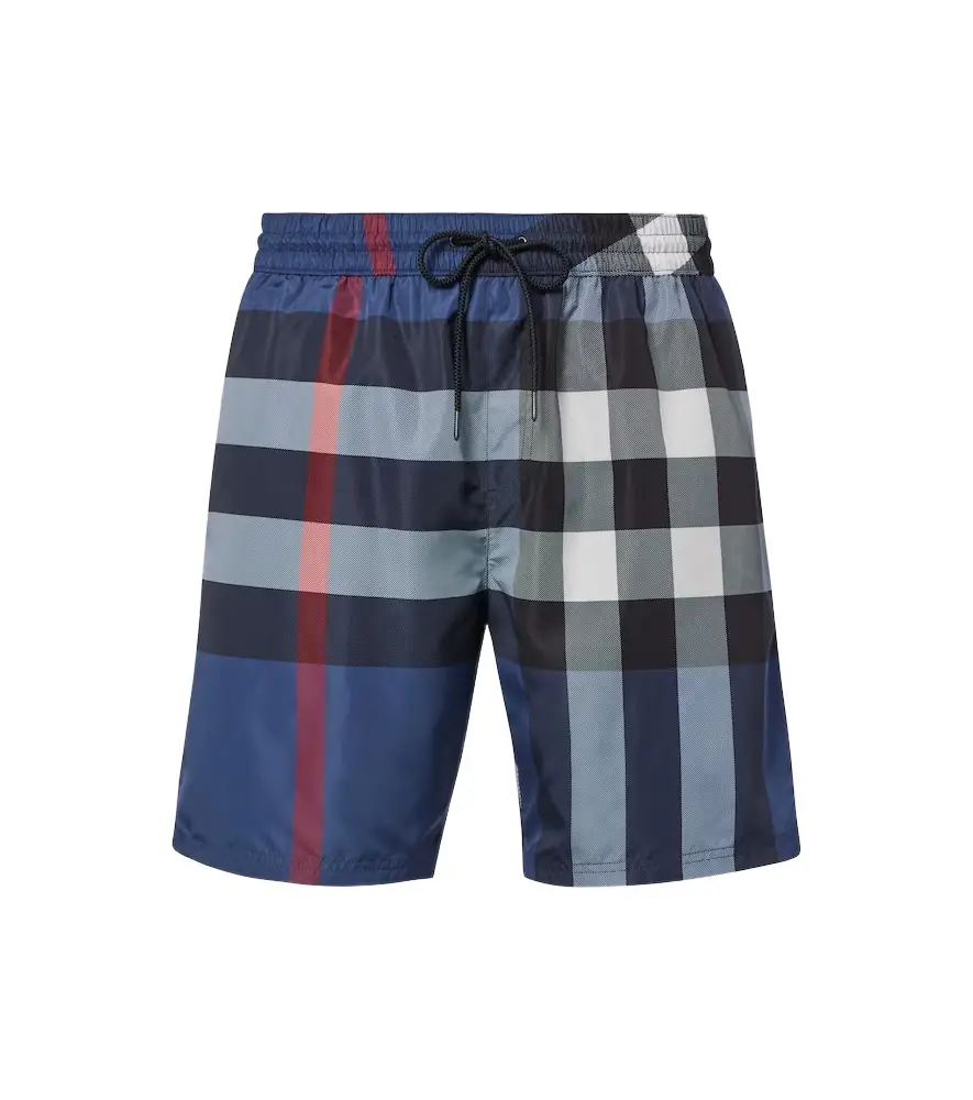 Burberry Check swim trunks