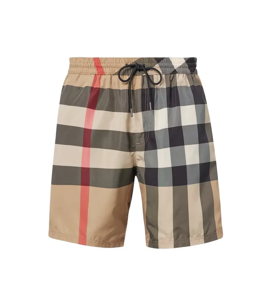 Burberry Check swim trunks