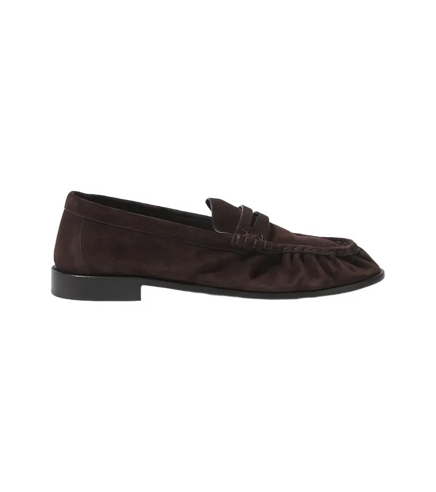 Saint Laurent Le Loafer suede penny loafers