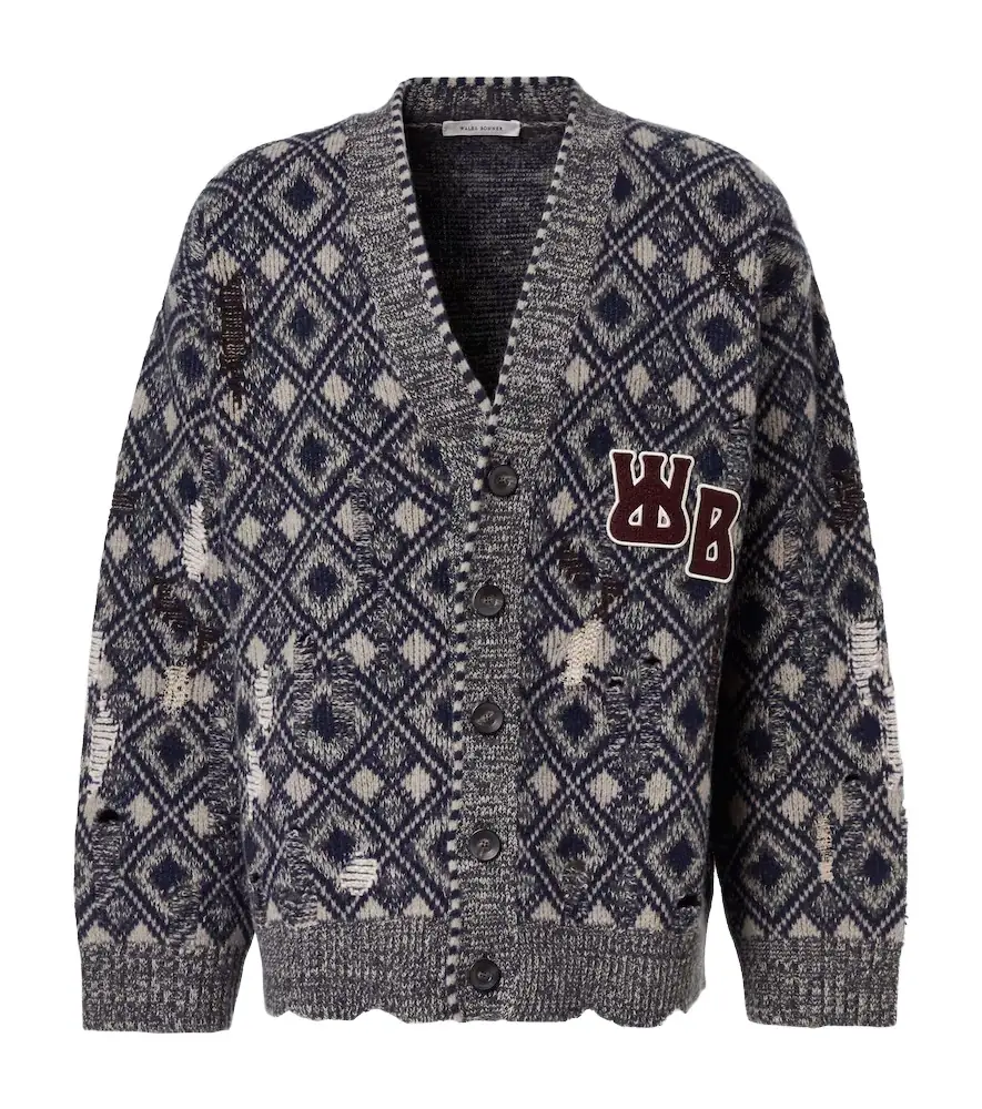Wales Bonner Sibling oversized wool cardigan