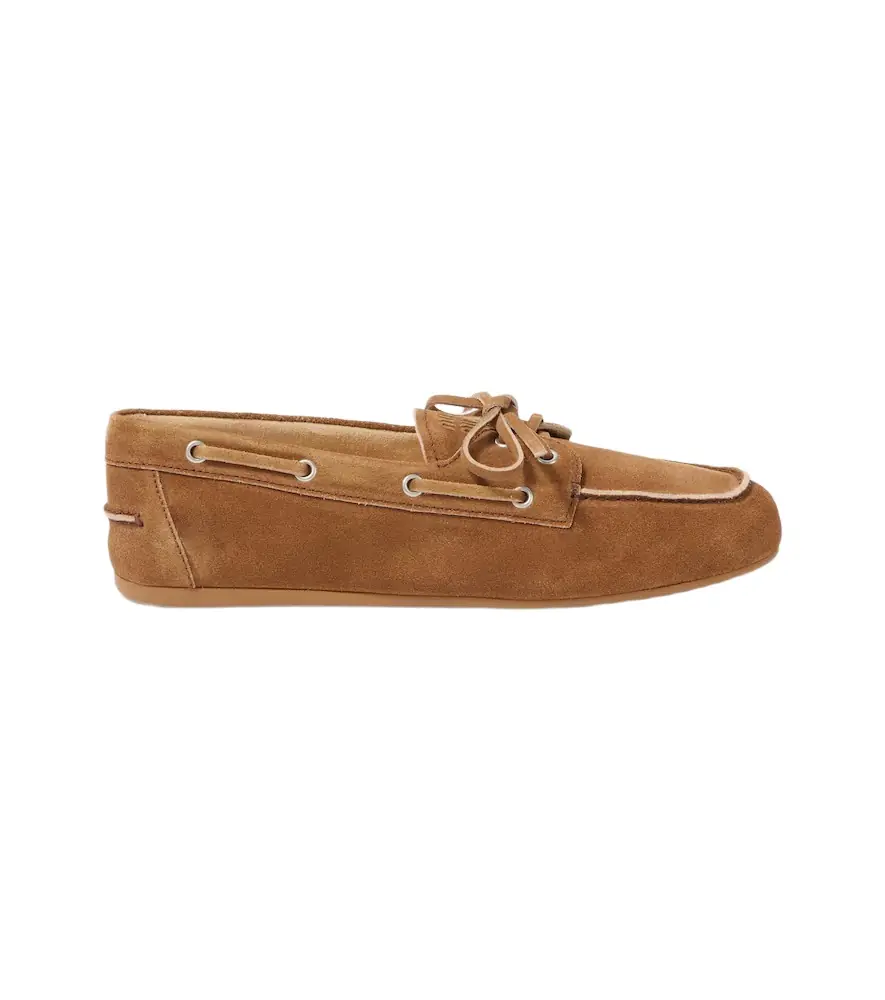 Miu Miu Suede boat shoes