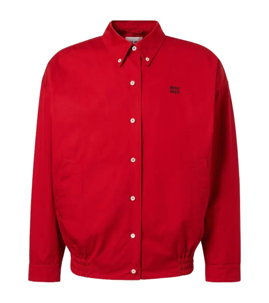 Miu Miu Cotton poplin blouson