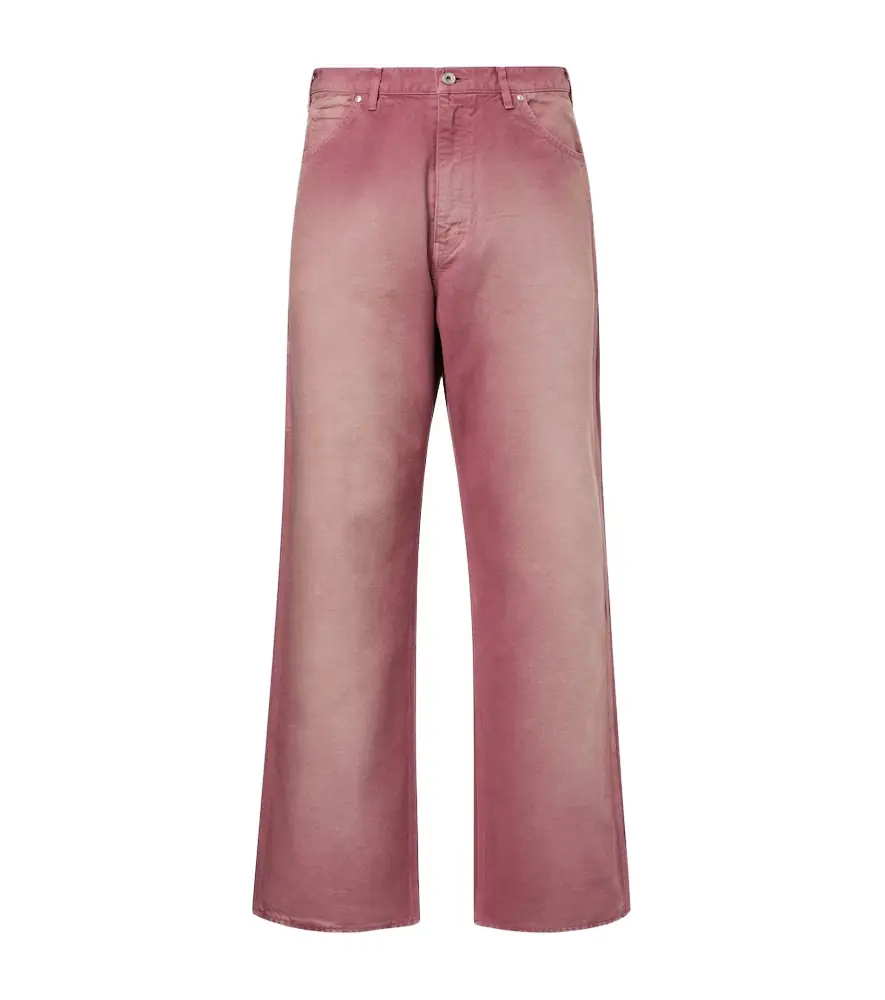 Auralee Faded wide-leg jeans