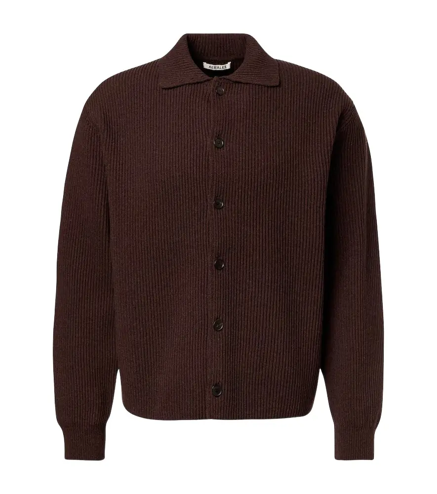 AURALEE Wool Knit Shirt Cardigan | Women's | Vêtir
