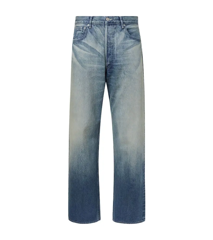 Auralee Faded wide-leg jeans