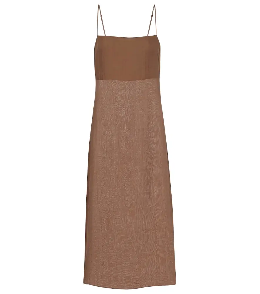Leset Niko ramie midi dress