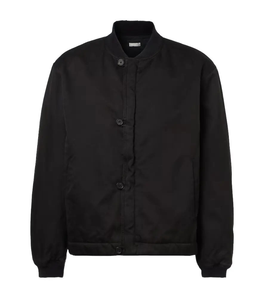 A.Presse A. Presse Silk and cotton bomber jacket