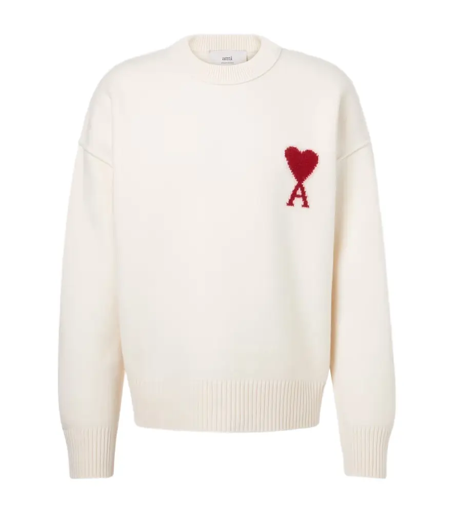 Ami Paris Ami De Caur virgin wool sweater