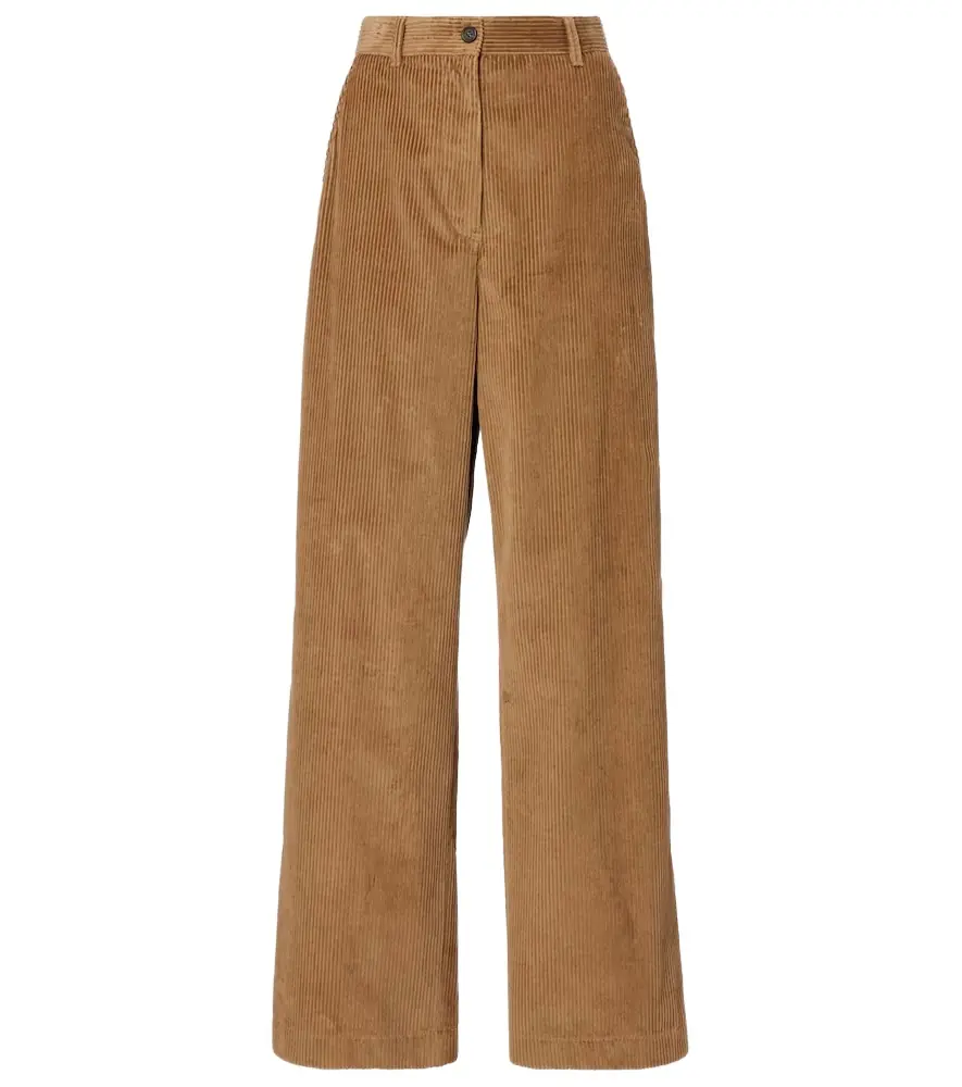 Miu Miu Cotton corduroy wide-leg pants