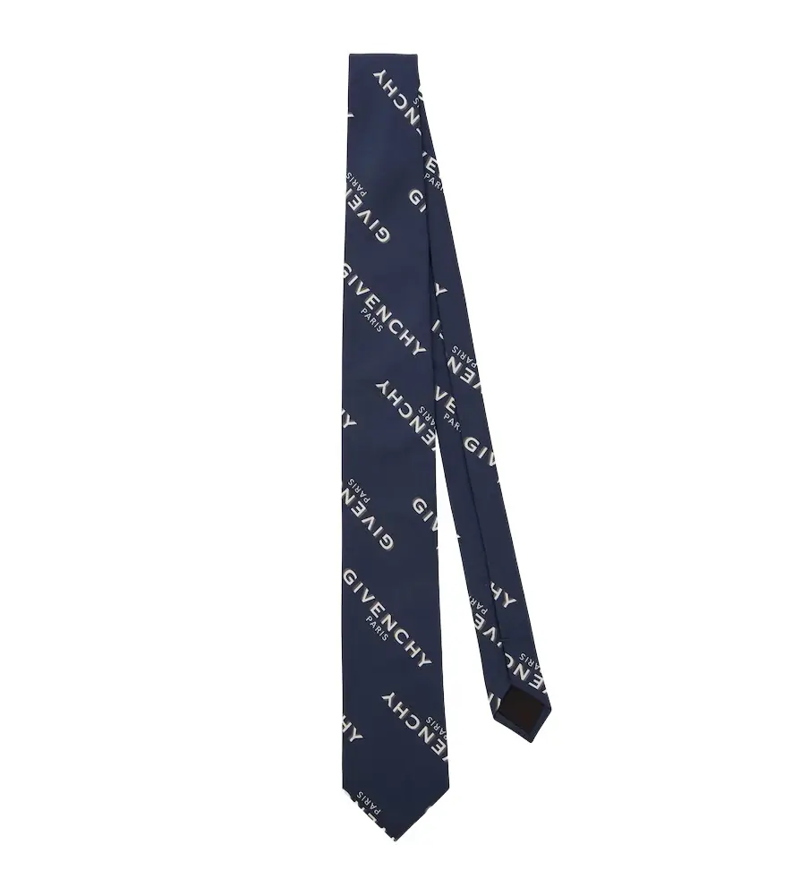 Givenchy Shadow silk tie