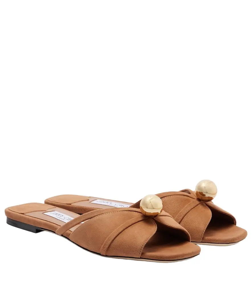 Jimmy Choo Siva suede slides - Women's Shoes