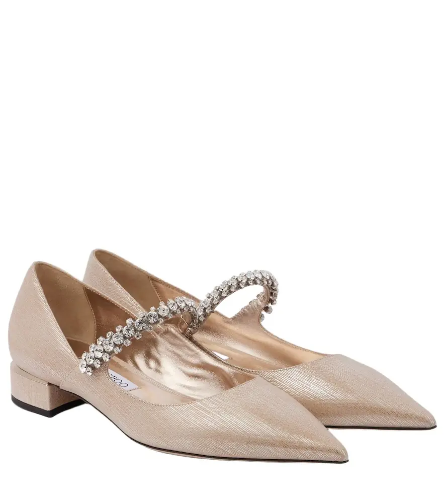 Jimmy Choo Bing embellished leather Mary Jane pumps - Women's Shoes