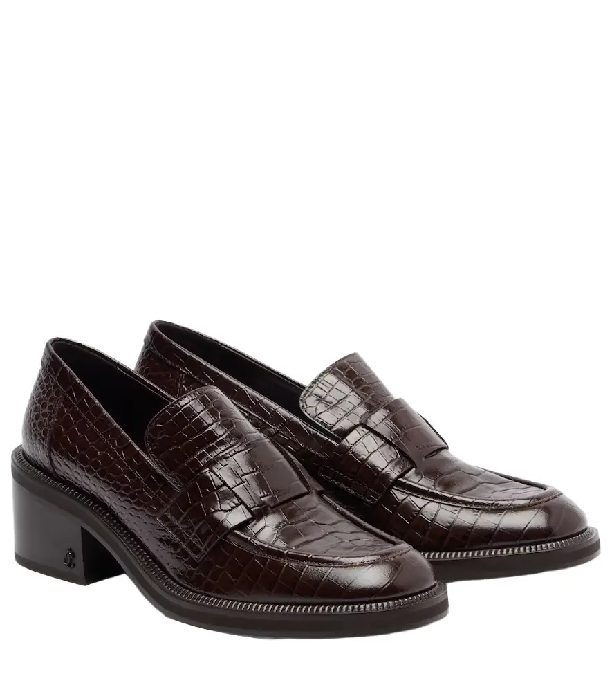 Jimmy Choo Tylor 60 croc-effect leather loafers