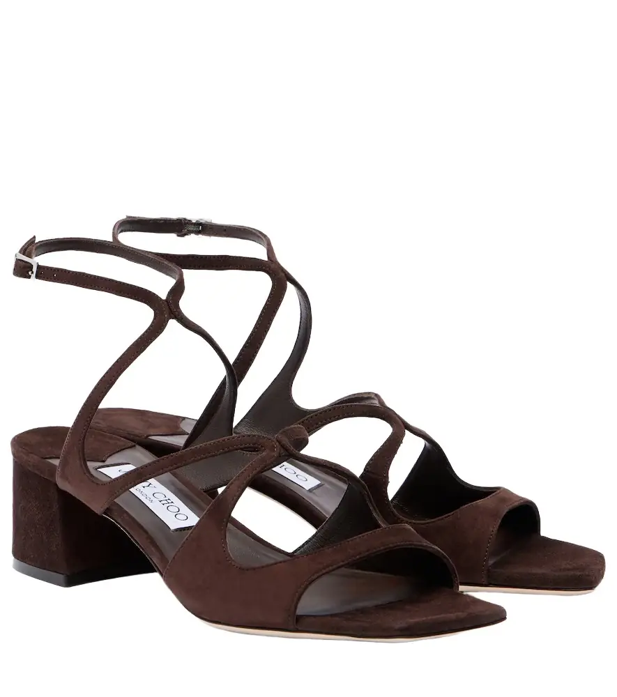 Jimmy Choo Azilia 45 suede sandals - Women's Shoes