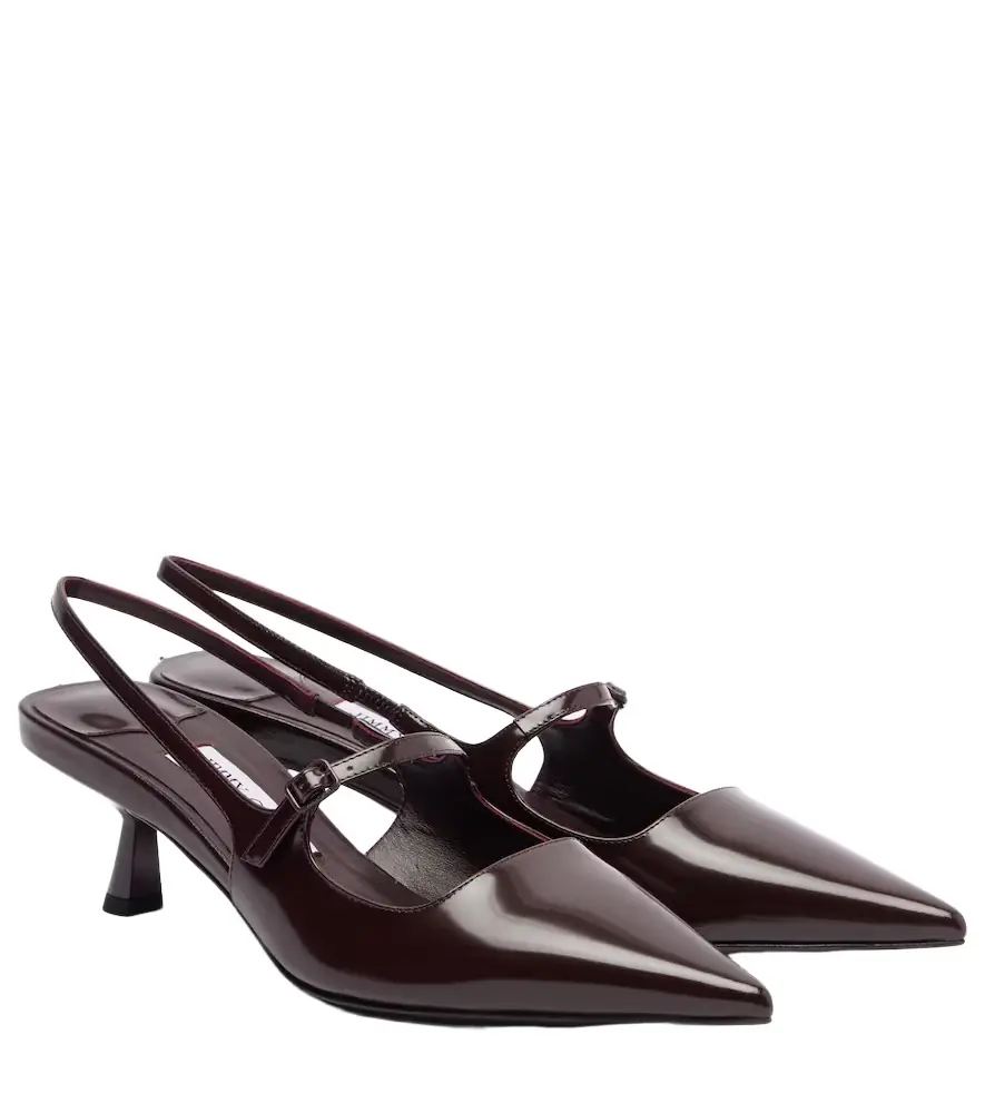 Jimmy Choo Didi 45 leather slingback pumps
