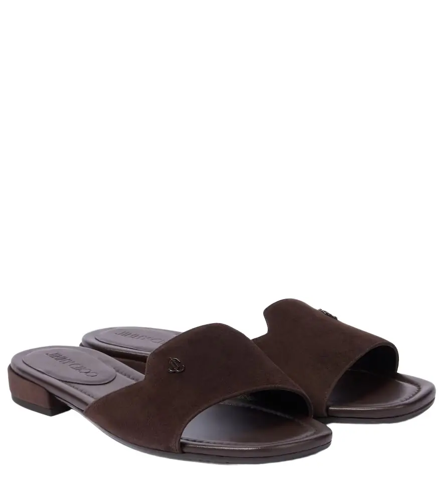 Jimmy Choo Dina suede mules - Women's Shoes