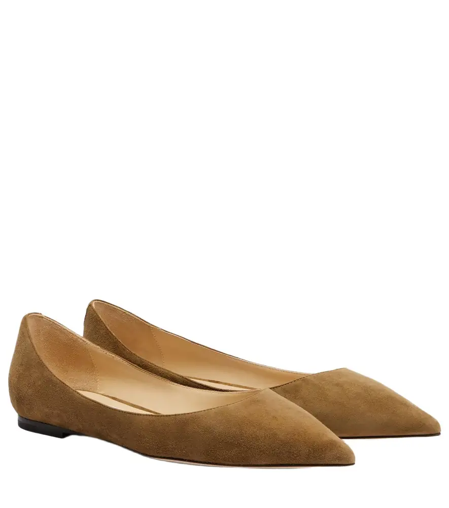 Jimmy Choo Love suede ballet flats - Women's Shoes