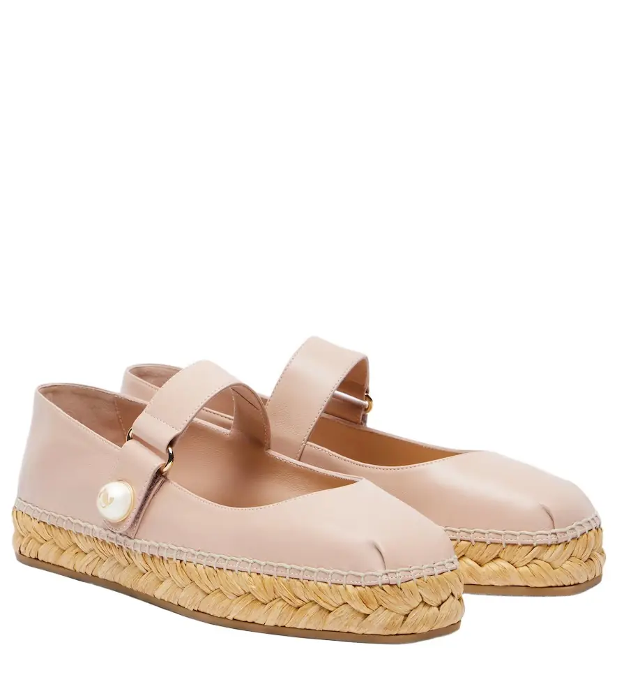 Jimmy Choo Fayence leather espadrilles - Women's Shoes