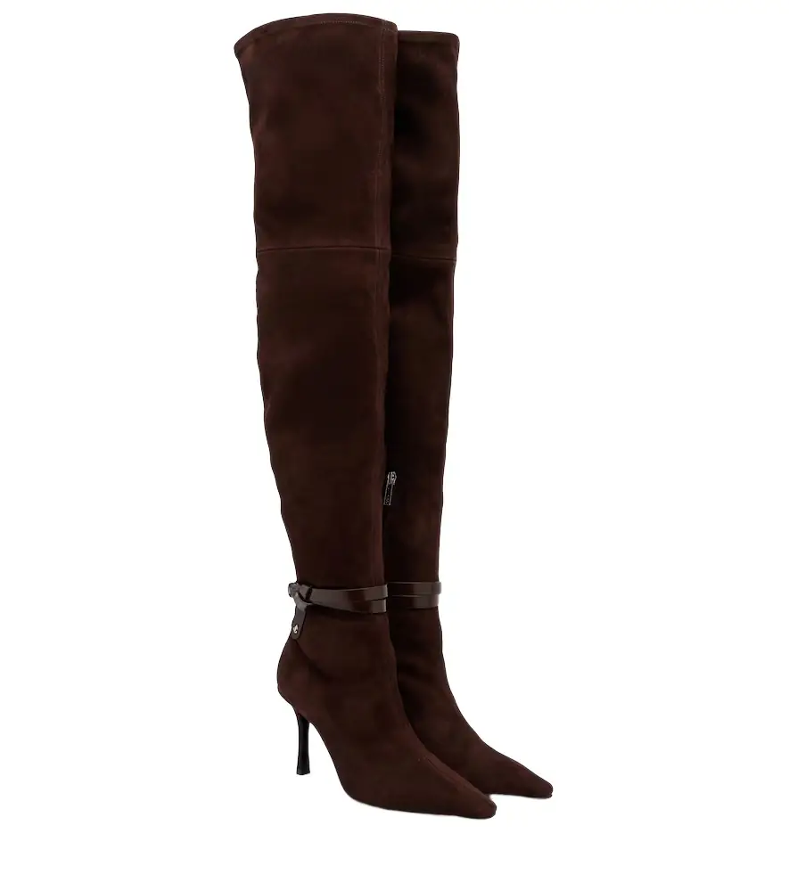 Jimmy Choo Camie 85 suede over-the-knee boots