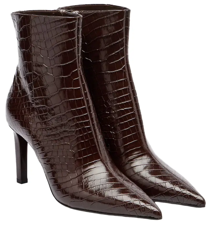 Jimmy Choo Frankie 85 leather ankle boots