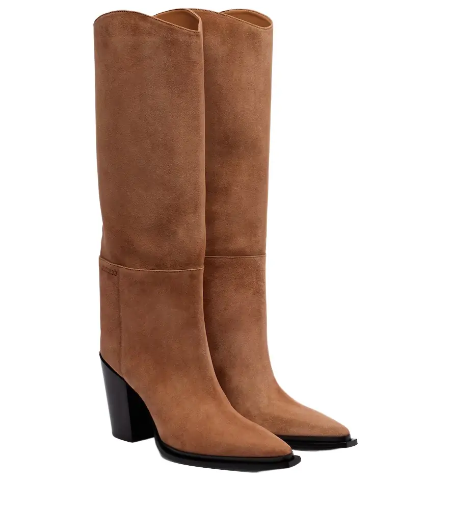 Jimmy Choo Cece 80 suede knee-high boots - Women's Shoes