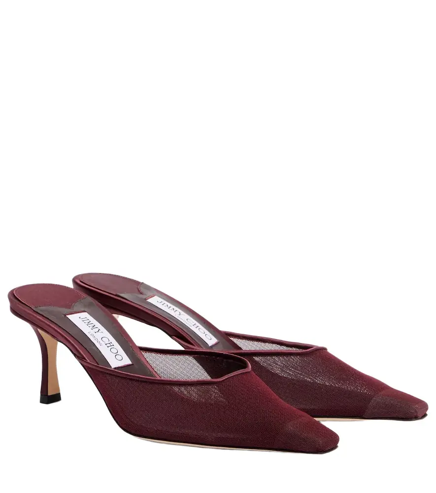 Jimmy Choo Vivi 65 mesh mules - Women's Shoes