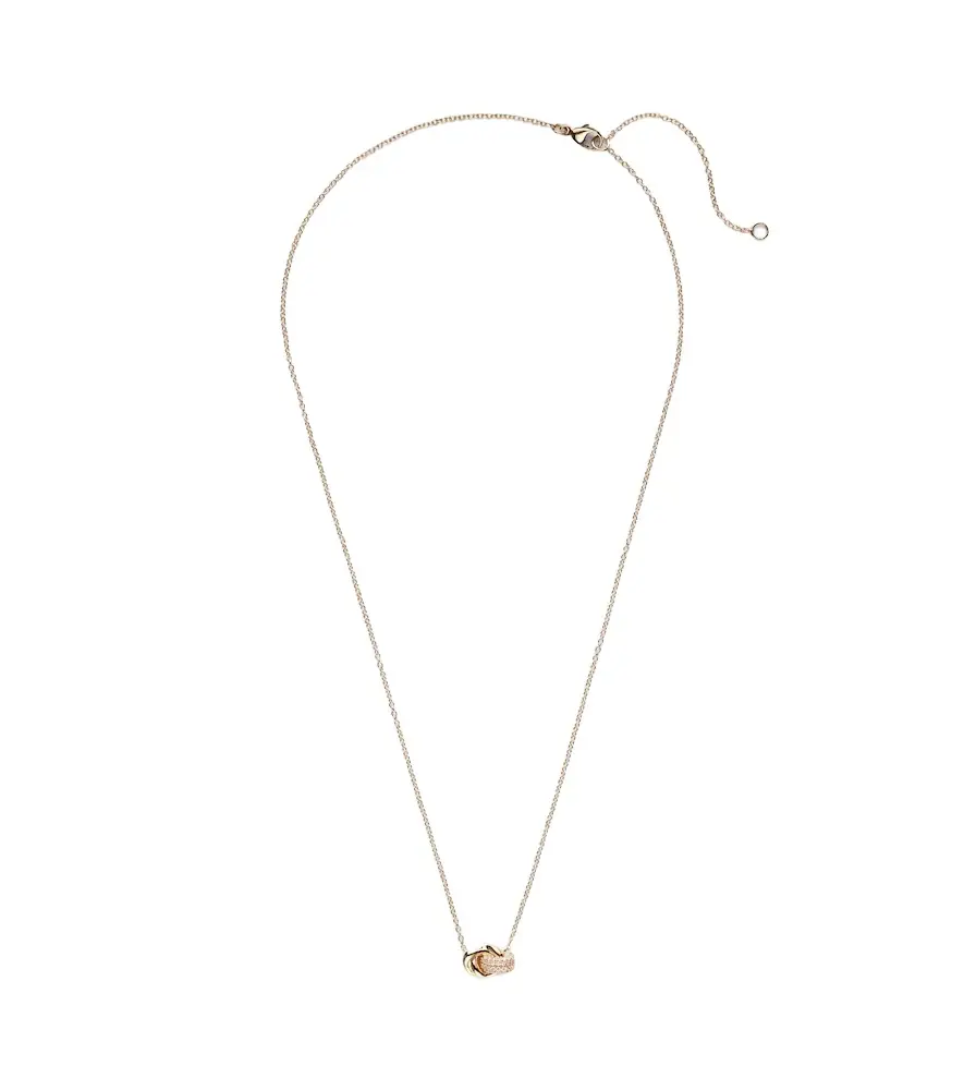 Stone and Strand 14kt gold necklace with diamonds