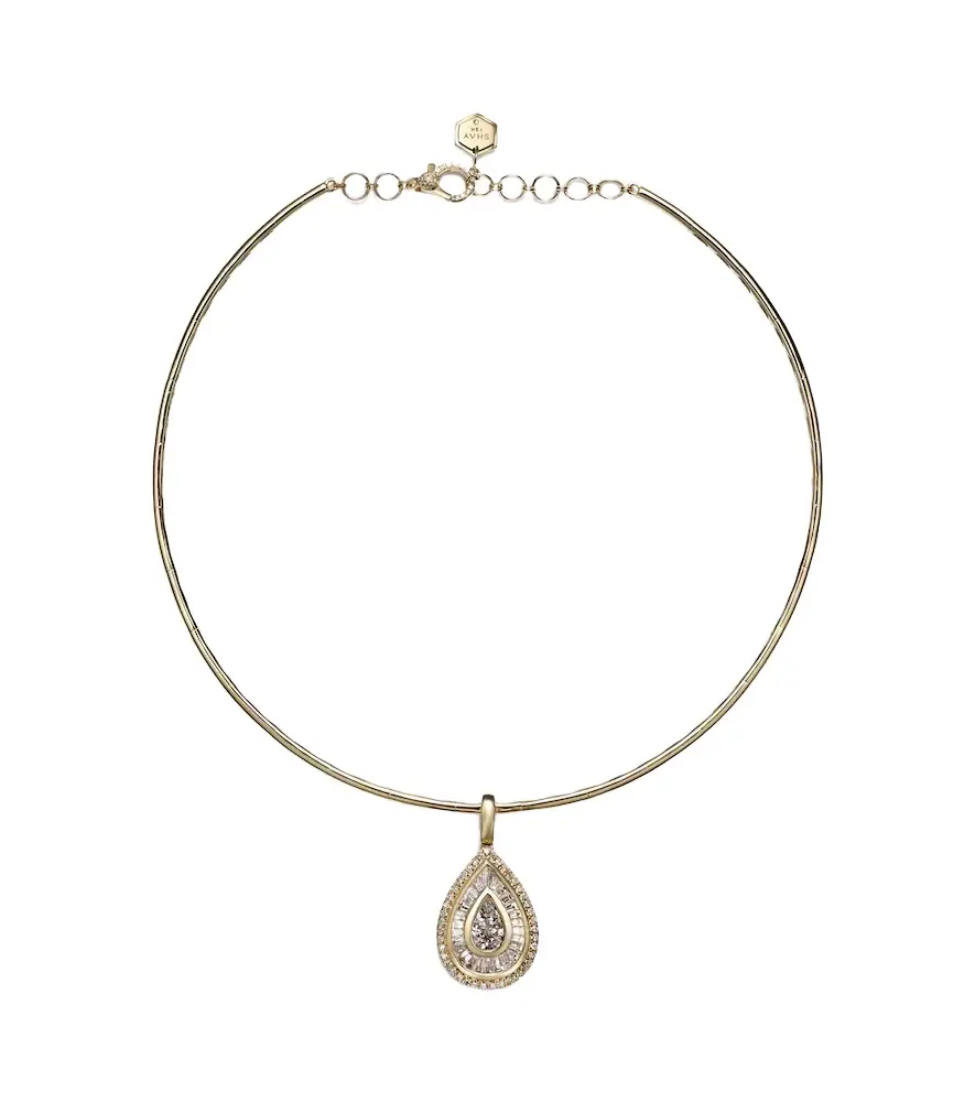Shay Jewelry 18kt gold choker with diamonds