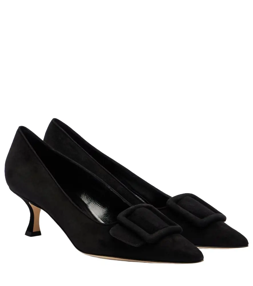 Manolo Blahnik Maysalepump 50 suede pumps