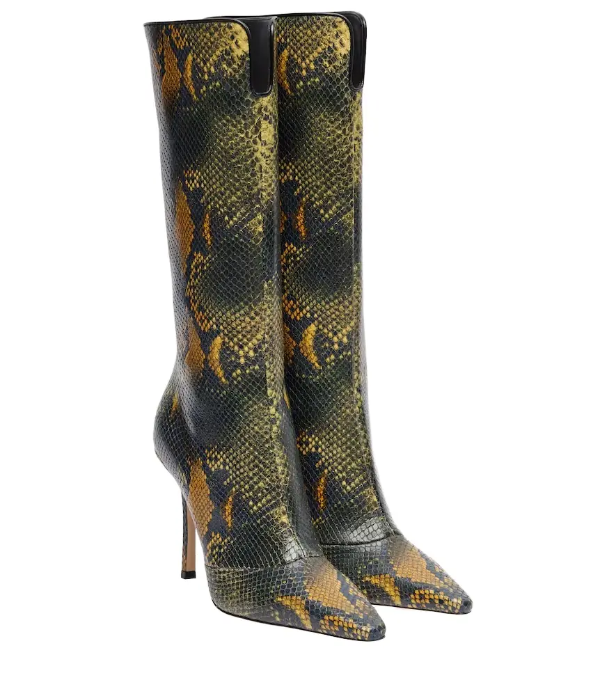 Jimmy Choo Archive Boot 100 leather knee-high boots - Women's Shoes