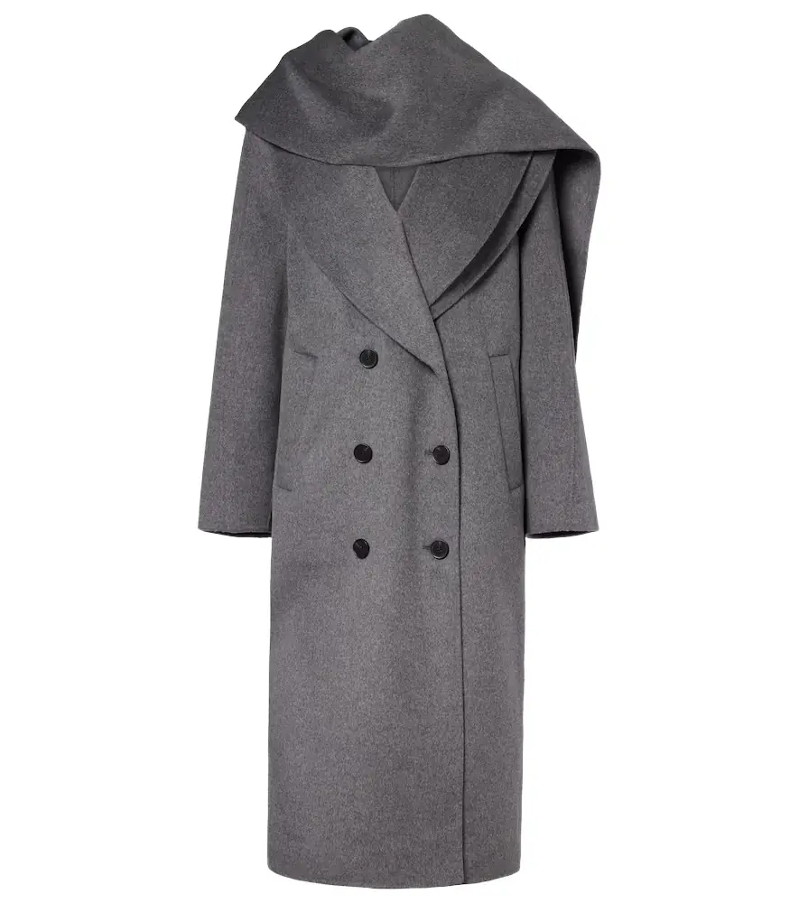 Rohe Róhe Scarf-detail wool and cashmere coat