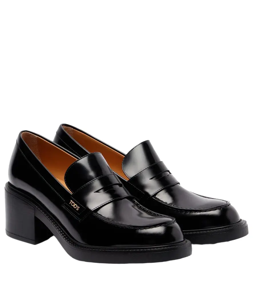 Tod's Leather loafer pumps