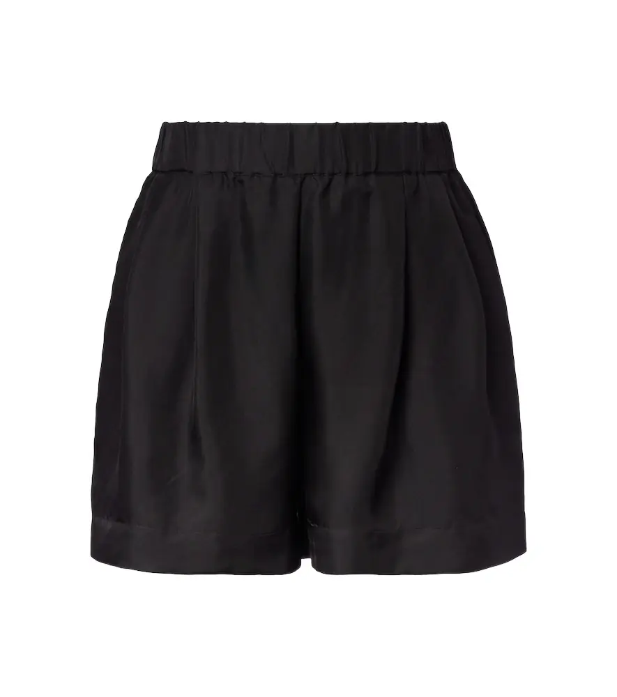 Asceno Zurich silk twill shorts