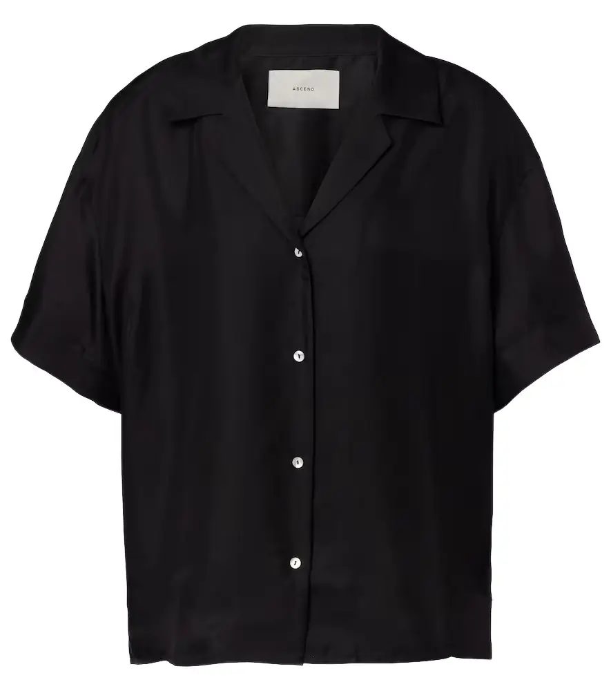 Asceno Prague silk twill shirt