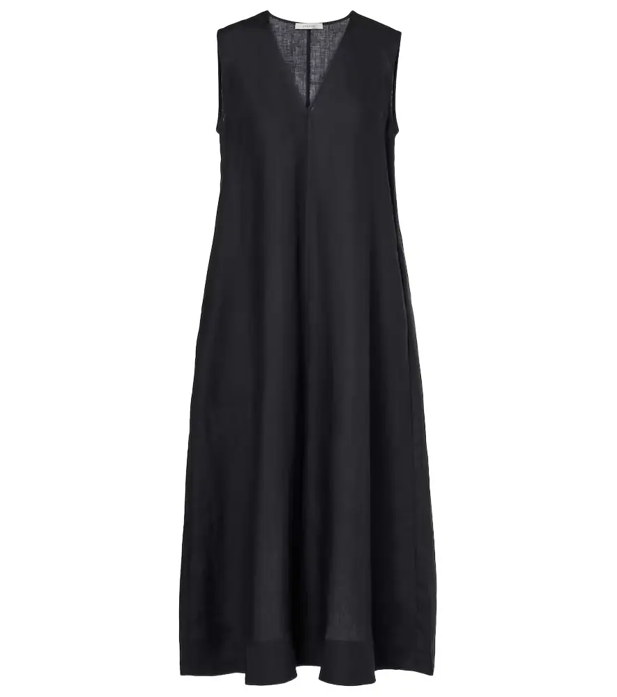 Asceno Nisha linen midi dress