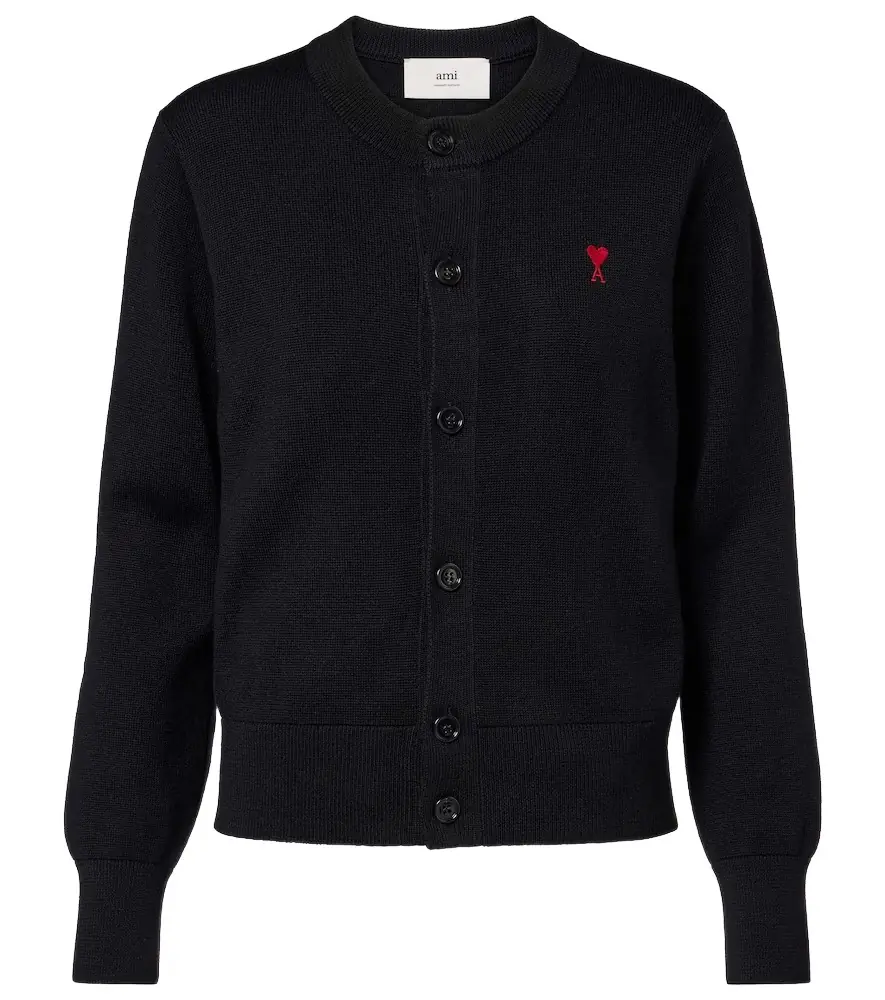 Ami Paris Ami de Caur wool cardigan
