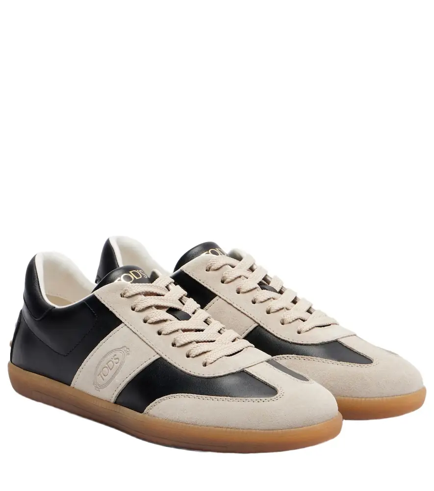 Tod's Tabs leather and suede sneakers