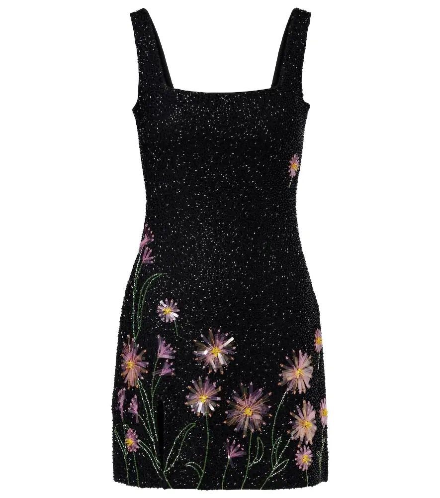 Staud Le Sable beaded minidress