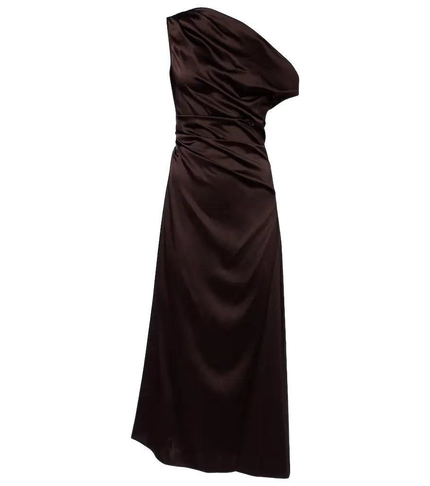 Staud Phare silk-blend satin cocktail dress