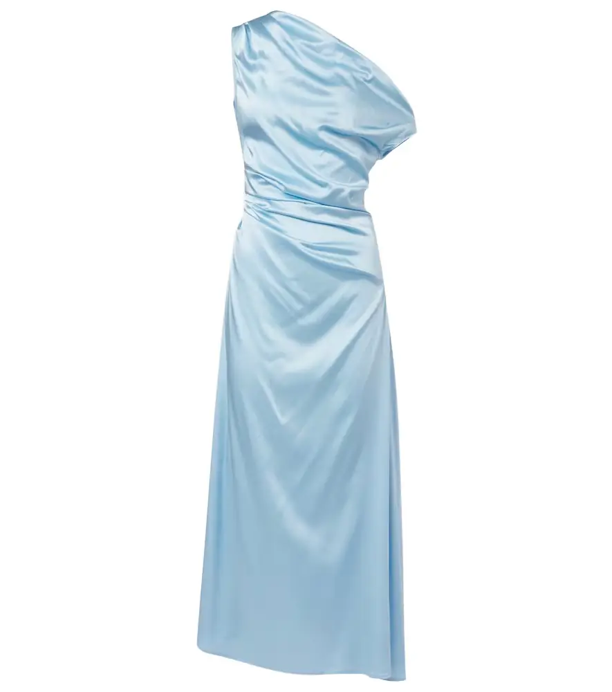 Staud Phare silk-blend satin cocktail dress