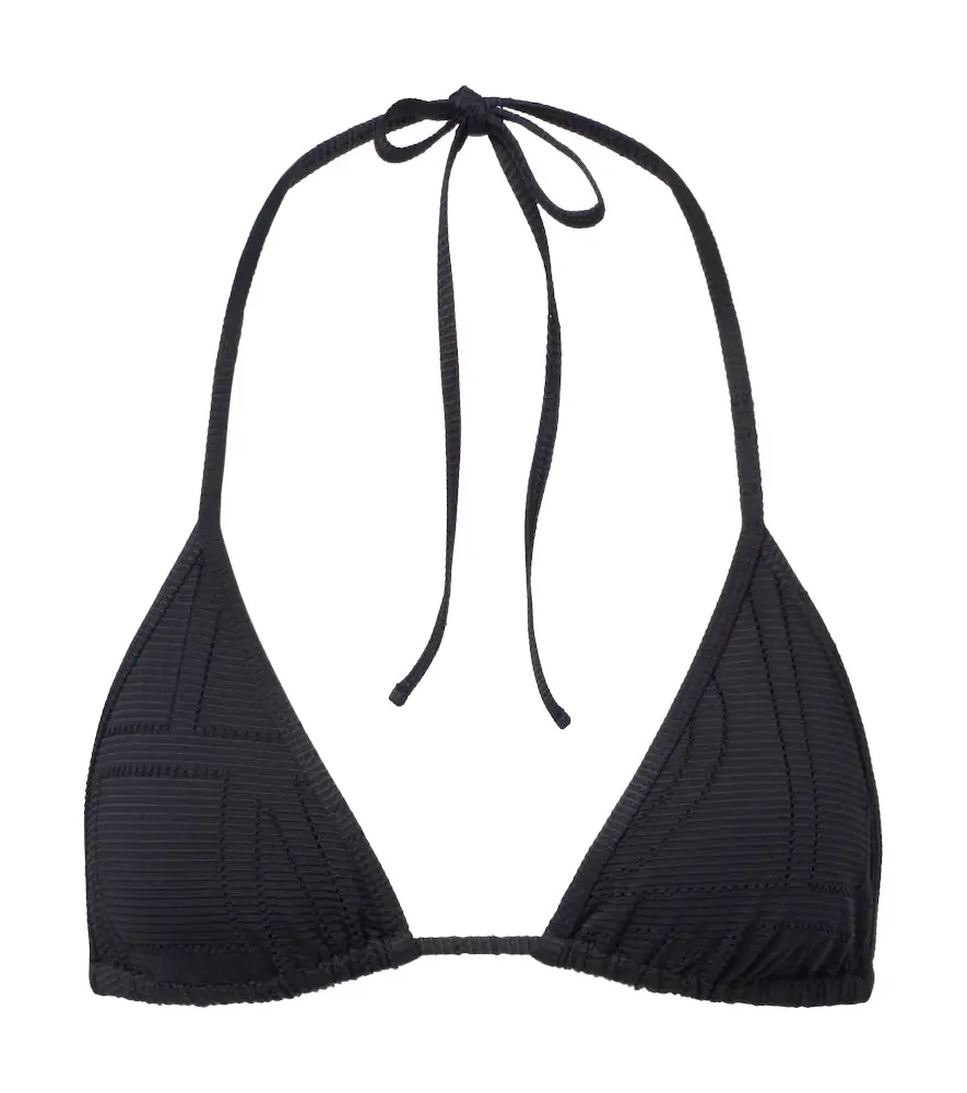 Toteme Monogram pointelle bikini top