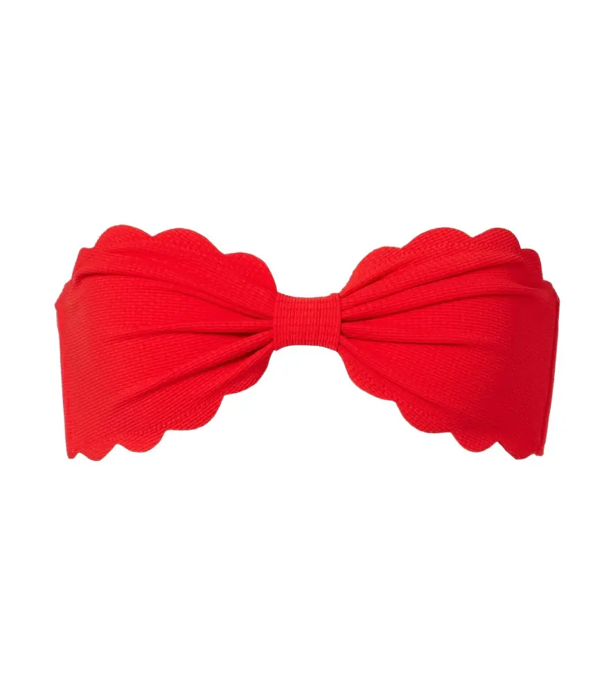Marysia Antibes scalloped bandeau bikini top