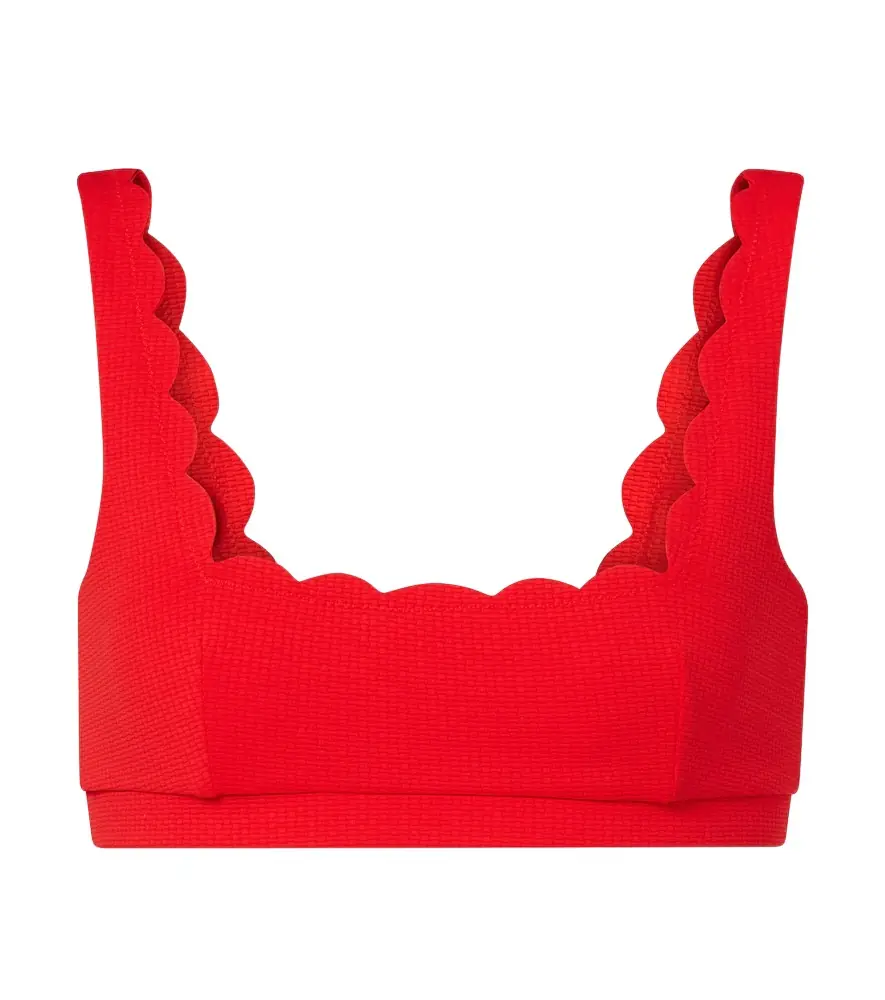Marysia Mini Palm Springs scalloped bikini top